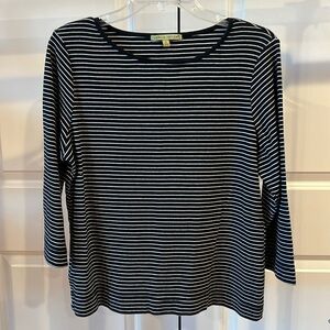 Caroline Taylor Women’s Black and White Long Sleeve Tee (gently used)